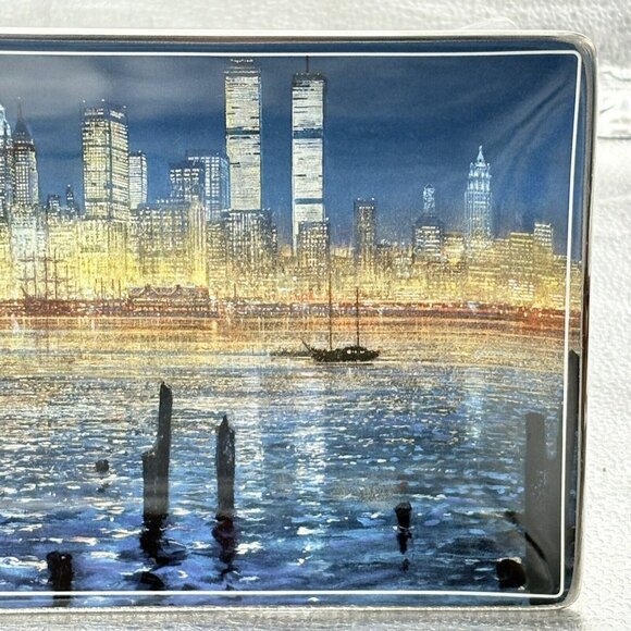 VTG Bradford‎ Exchange Plate Unforgettable Forever in our Hearts Twin Towers NYC - Picture 4 of 10